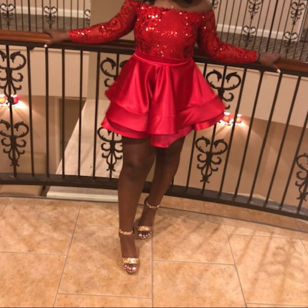 Off the shoulder formal dress